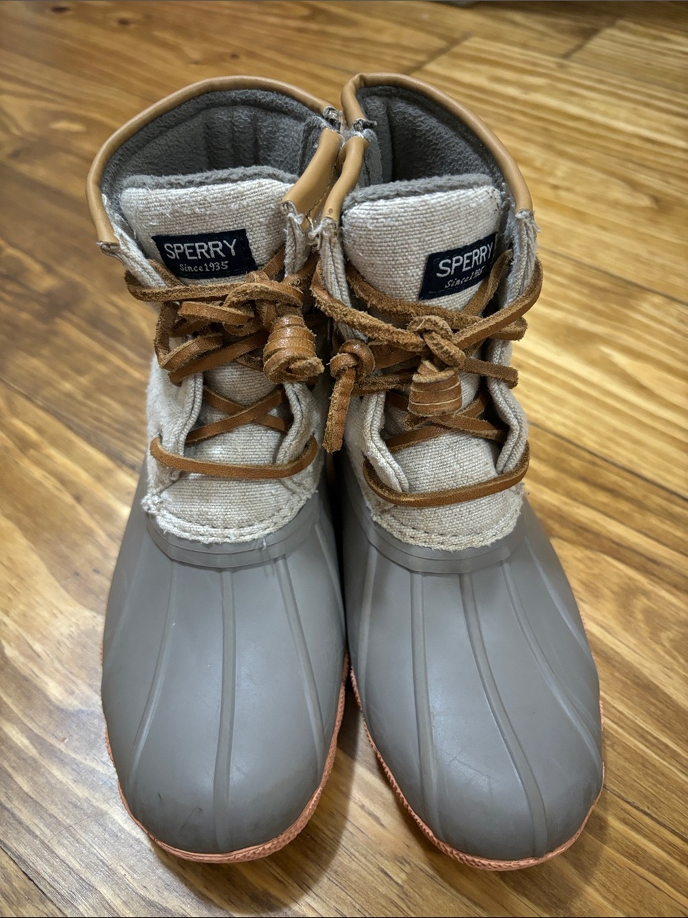 Sperry Saltwater Duck Boots Girls Size 13 - Picture 5 of 6